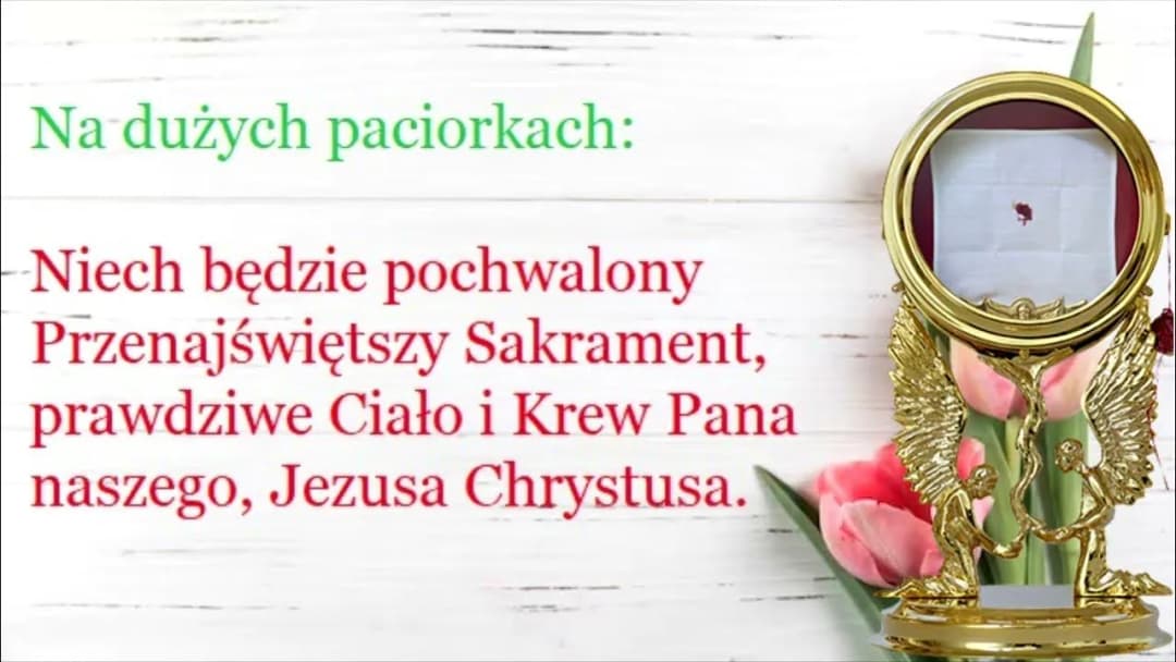Czemu mówimy Niechaj będzie pochwalony Przenajświętszy Sakrament?